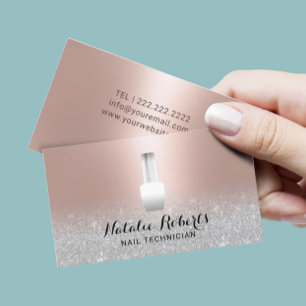 Guld för polsk rodnad för Manicurist för Visitkort