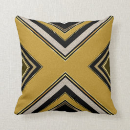 guld för svarten för n2geometriart déco dämpar kudde