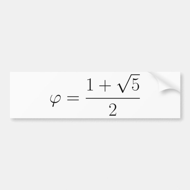 Guld- förhållande bildekal (Framsidan)