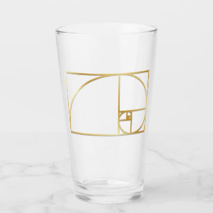 Guld- förhållande - dricka exponeringsglas glaskopp