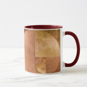 Guld- förhållande, Fibonacci spiral Mugg