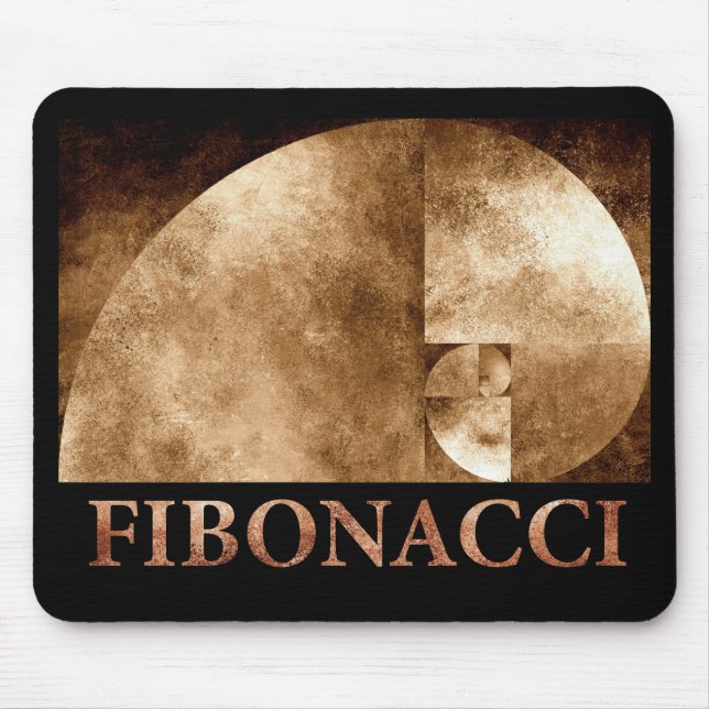 Guld- förhållande, Fibonacci spiral Musmatta (Framsidan)
