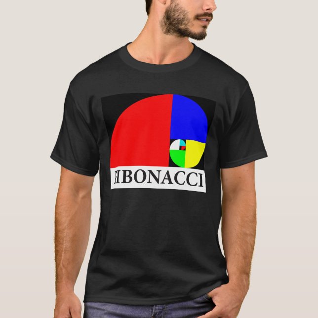 Guld- förhållande, Fibonacci spiral Tee (Framsida)
