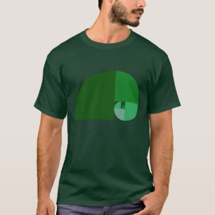 Guld- förhållande, Fibonacci spiral Tee