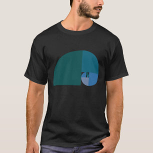 Guld- förhållande, Fibonacci spiral Tee Shirt