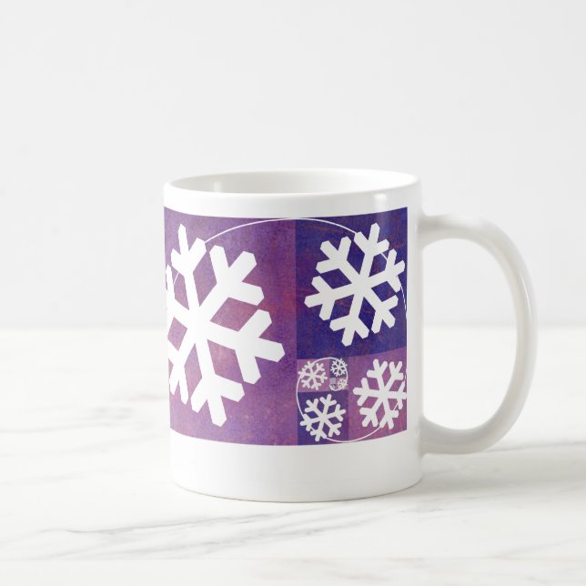 Guld- förhållandeSnowflake Kaffemugg (Höger)
