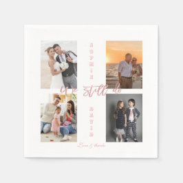 Guld förnyar vi fortfarande fotomaketet Vows Pappersservett