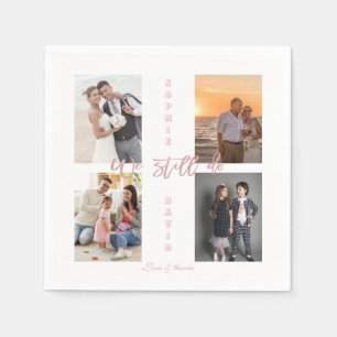 Guld förnyar vi fortfarande fotomaketet Vows Pappersservett