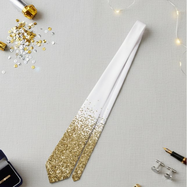 Guld Försvinnande Vattenfall Ombre Glitter look Slips (Skapare uppladdad)