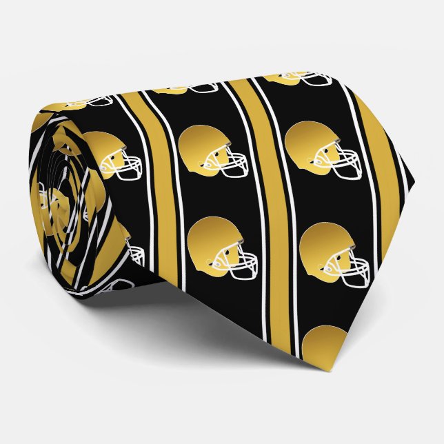 Guld-fotboll med Guld/Vita Rand Slips (Rullad)