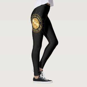 Guld Fotbollsemblem 2026 Mexiko USA Kanada Leggings