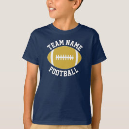 Guld fotbollslag Namn, Player och Number Sports T Shirt