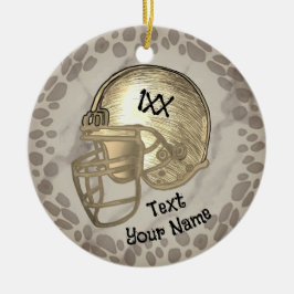 Guld fotbollsspelare Ornament
