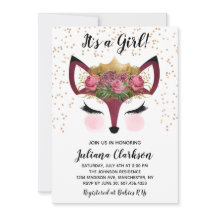 & Guld Fox Princess Baby Shower