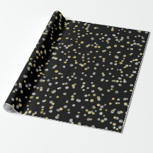 Guld Foxier Diamonds Metallic Black Confetti Lux