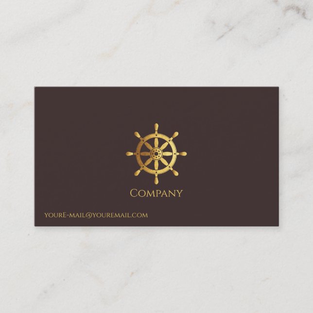 Guld Frakt Wheel Visitkort (Framsida)