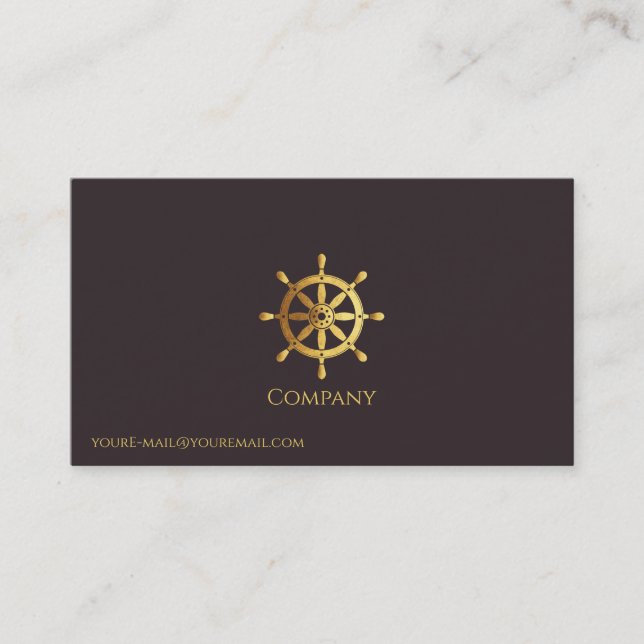 Guld Frakt Wheel Visitkort (Framsida)