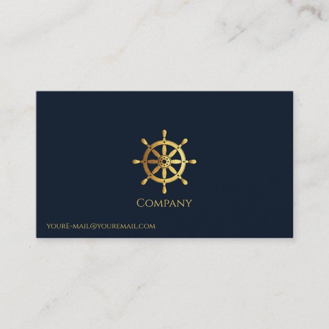 Guld Frakt Wheel Visitkort (Framsida)