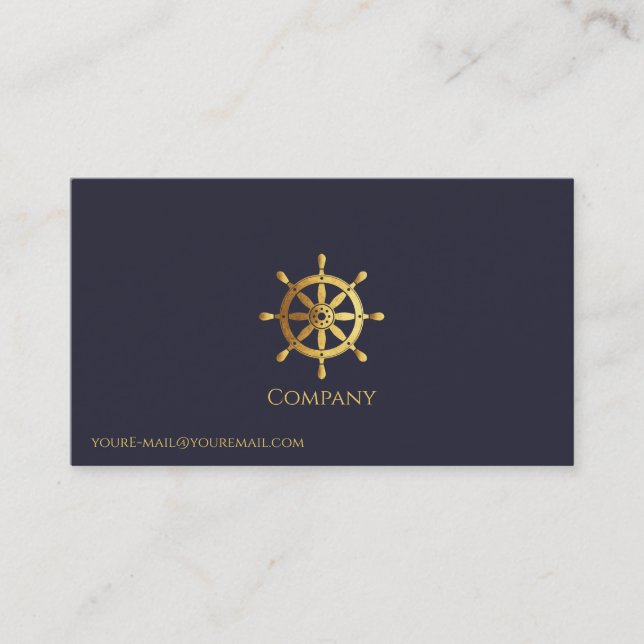 Guld Frakt Wheel Visitkort (Framsida)