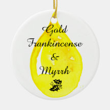 Guld, Frankincense och Myrrh. Prydnad