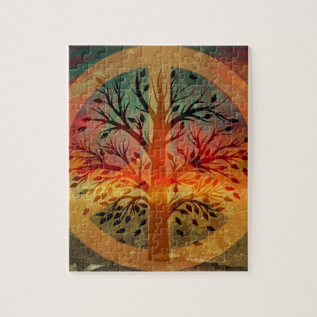 Guld- fredstecken pussel (Vertikal)