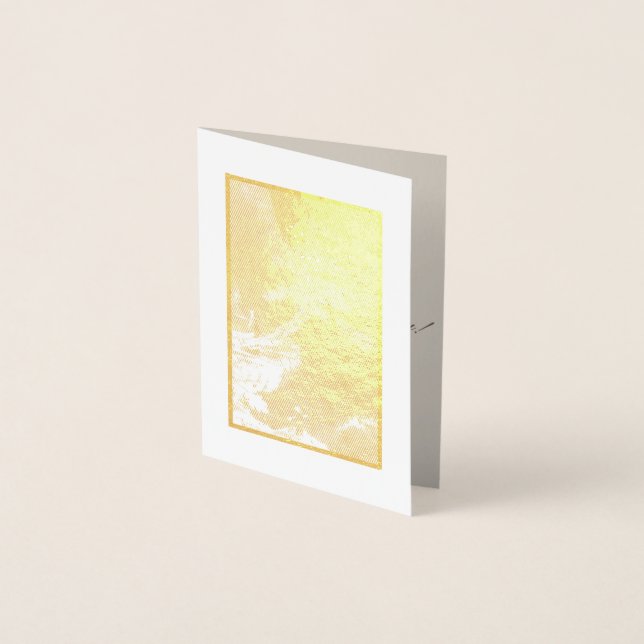 Guld gamla kinesiska konst Grattis på födelsedagen Folierat Kort (Framsida)