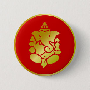 Guld- Ganesha Knapp