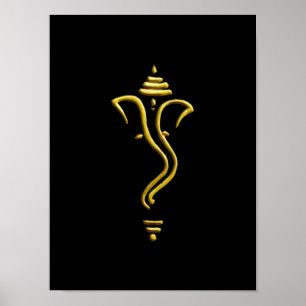 Guld- Ganesha Poster