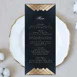 Guld Gatsby Bröllop Meny<br><div class="desc">slimmad meny som matchar samlingen *om du vill ha fler pappra alternativ kan den här designen överföras till ett slimmat program *eller kontakta mig om du vill ha mer hjälp</div>