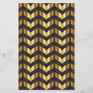 guld gatsby chevron brevpapper