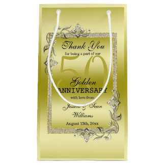 Guld Gem & Glitter 50:e Golden Bröllop-årsdagen