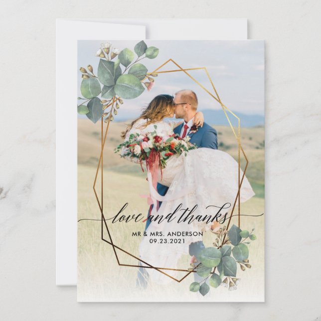 Guld Geometric Ram Flower (Framsida)