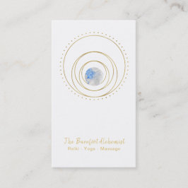 Guld- geometrisk kosmisk sakral geometri Boho för Visitkort