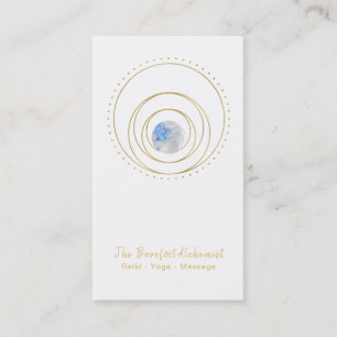 Guld- geometrisk kosmisk sakral geometri Boho för Visitkort