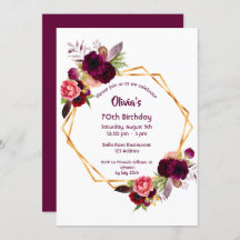 Guld-geometriska blommigtar för daggburguni