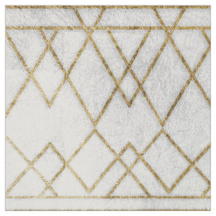 Guld- geometriska trianglar för chic modern Faux Tyg