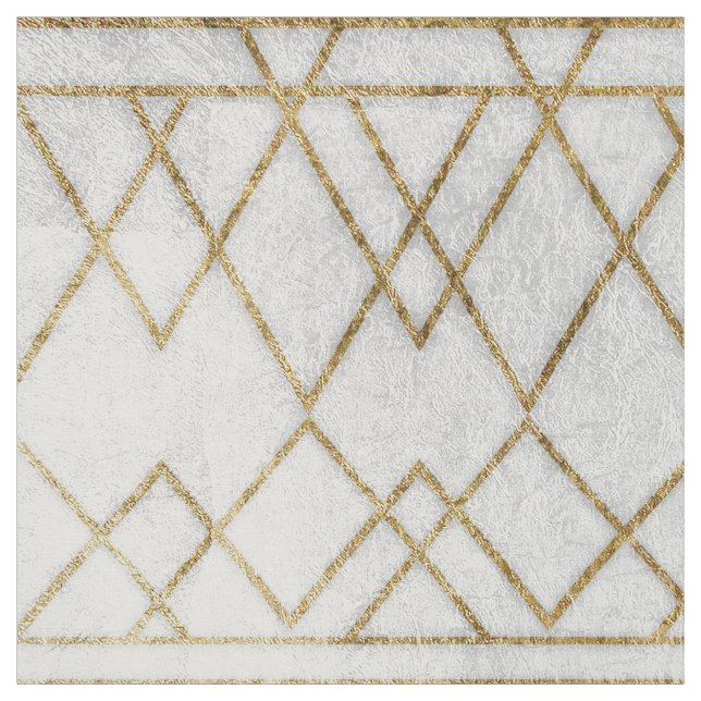 Guld- geometriska trianglar för chic modern Faux Tyg (Provkarta)