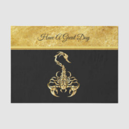 Guld giftig skorpion mycket venös insekt