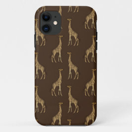 Guld Giraffe African Safari Chic Snyggt 