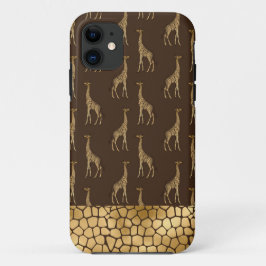 Guld Giraffe African Safari Chic Stil