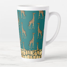 Guld Giraffe Elegant Teal Chic Snyggt