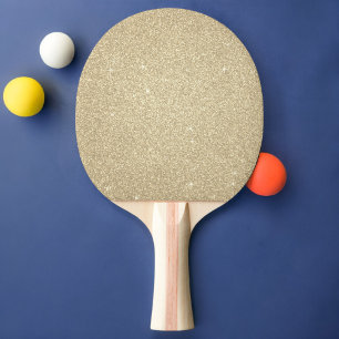 Guld Girly Glitter och Gnistra Pingisracket