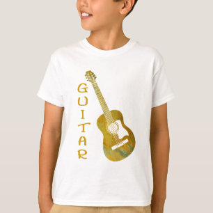 Guld- gitarr t shirt
