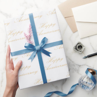 Guld glad årsdag script typsnitt mönster presentpapper