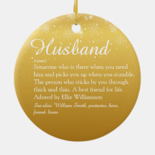 Guld Glad Jul Kul Coolt Äkta Mannen Citat Julgransprydnad Keramik