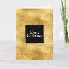 Guld Glam Black White jul Helgkort