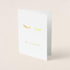 Guld Glam Eyelash Benice Folierat Kort