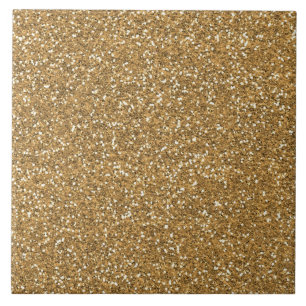 Guld Glam Faux Glitter Kakelplatta