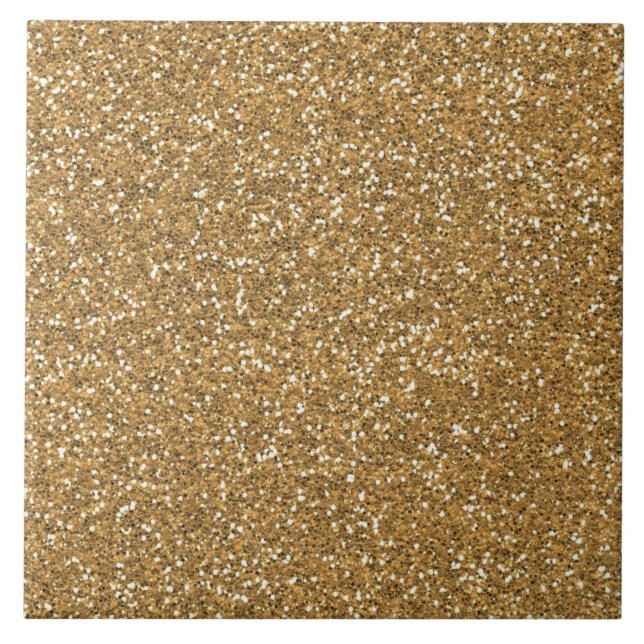 Guld Glam Faux Glitter Kakelplatta (Framsidan)