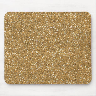 Guld Glam Faux Glitter Musmatta